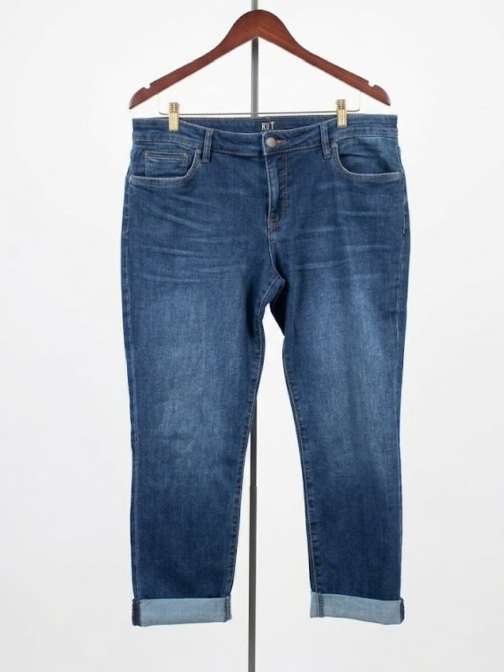 KUT from the Kloth "Boyfriend" Cuffed Jeans 14 ( cropped)